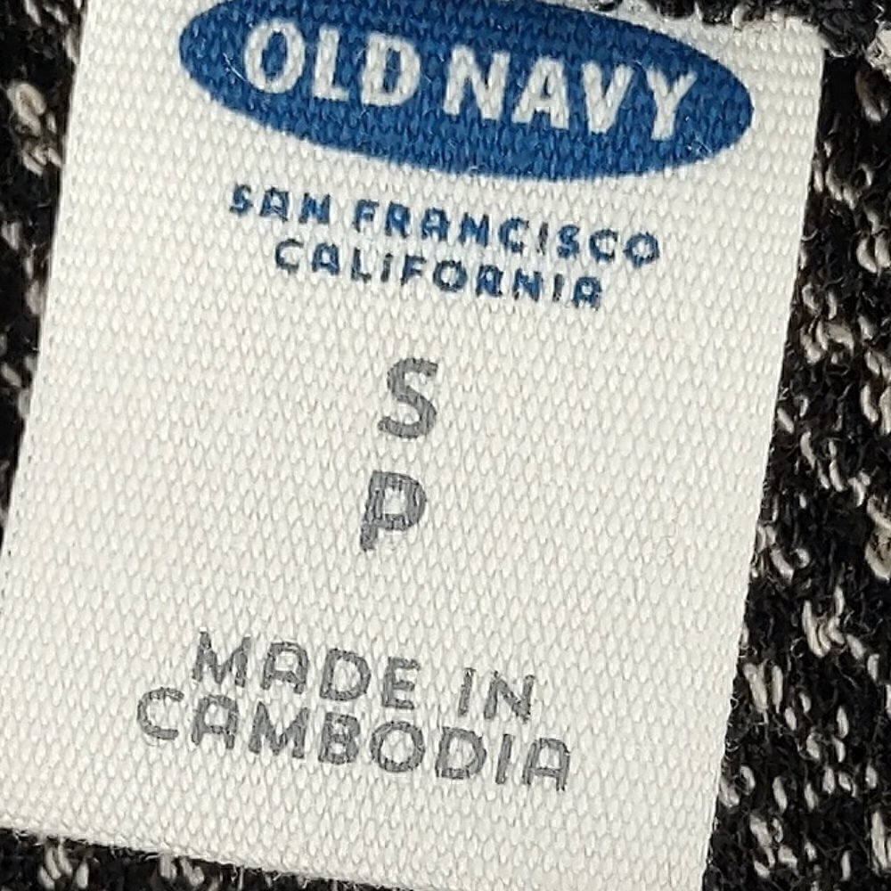 Old Navy Womens Black And White Speckled Faux Wool Knee Length Dress. Size SP - Picture 9 of 10
